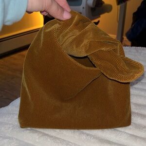 MERIT Brown Corduroy Knot Bag
